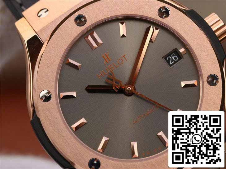 Hublot Classic Fusion 542.OX.7081.LR 1:1 Best Edition JJ Factory Graues Zifferblatt Roségold