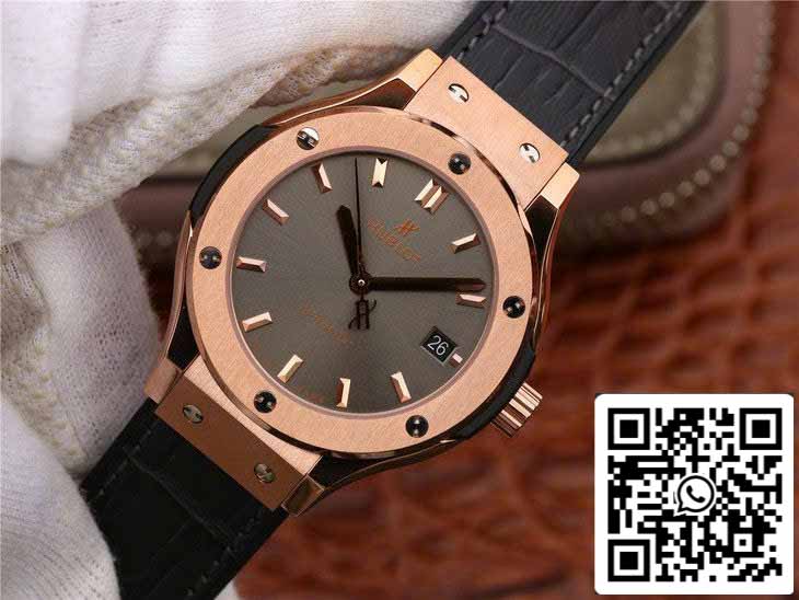 Hublot Classic Fusion 542.OX.7081.LR 1:1 Best Edition JJ Factory Graues Zifferblatt Roségold