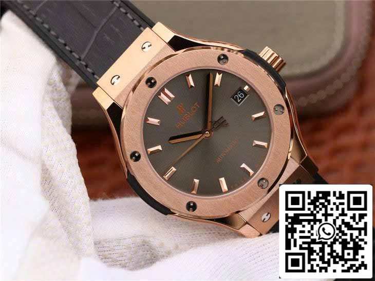Hublot Classic Fusion 542.OX.7081.LR 1:1 Best Edition JJ Factory Graues Zifferblatt Roségold