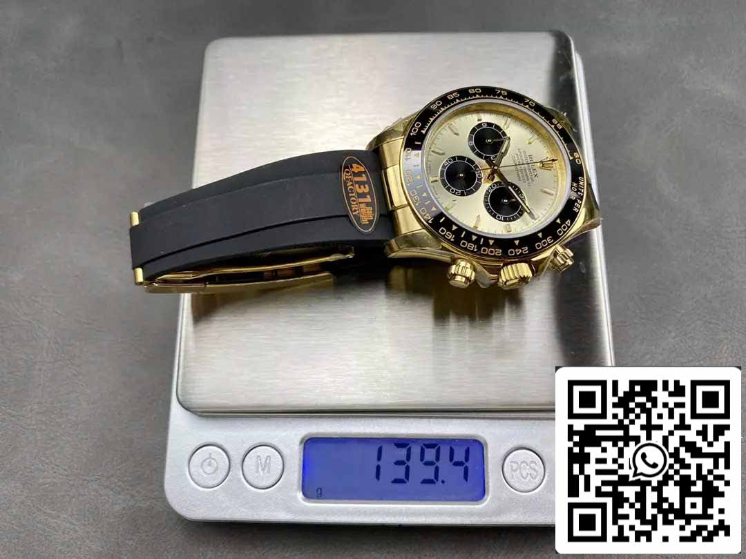 Rolex Cosmograph Daytona m126518 1:1 Best Edition QF Factory 4131 Uhrwerk gelbes Zifferblatt