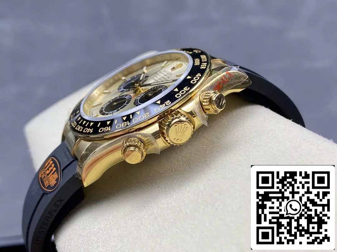 Rolex Cosmograph Daytona m126518 1:1 Best Edition QF Factory 4131 Uhrwerk gelbes Zifferblatt