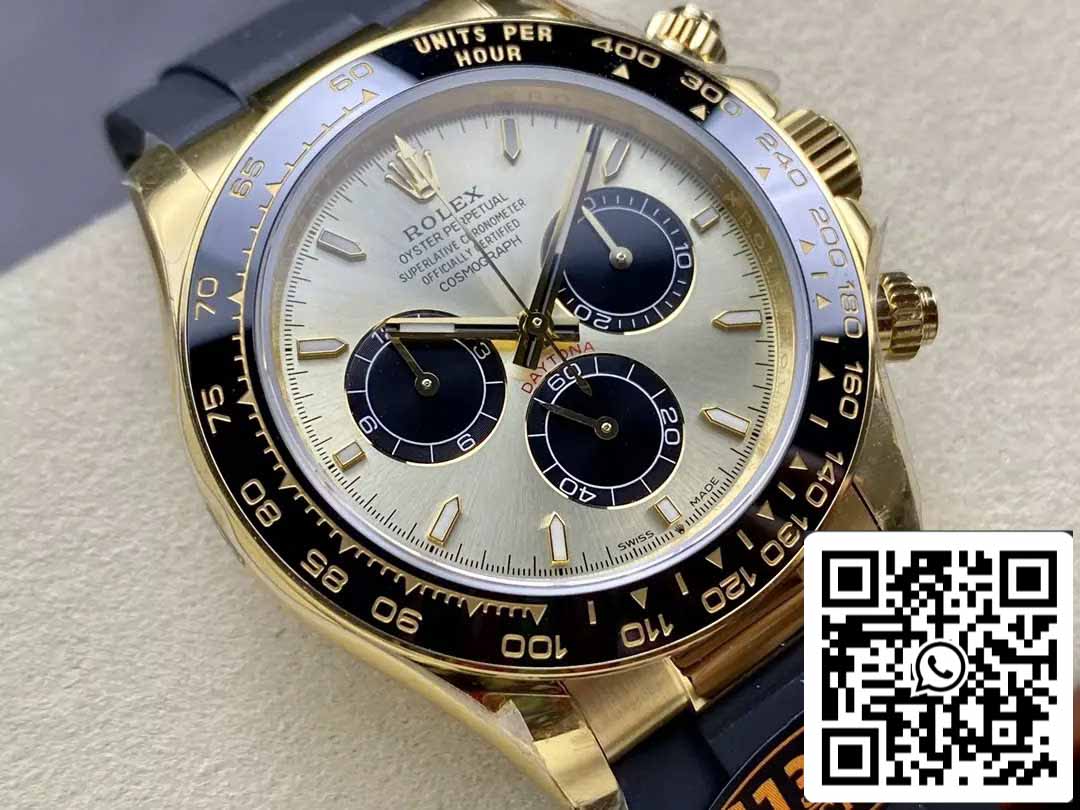 Rolex Cosmograph Daytona m126518 1:1 Best Edition QF Factory 4131 Uhrwerk gelbes Zifferblatt