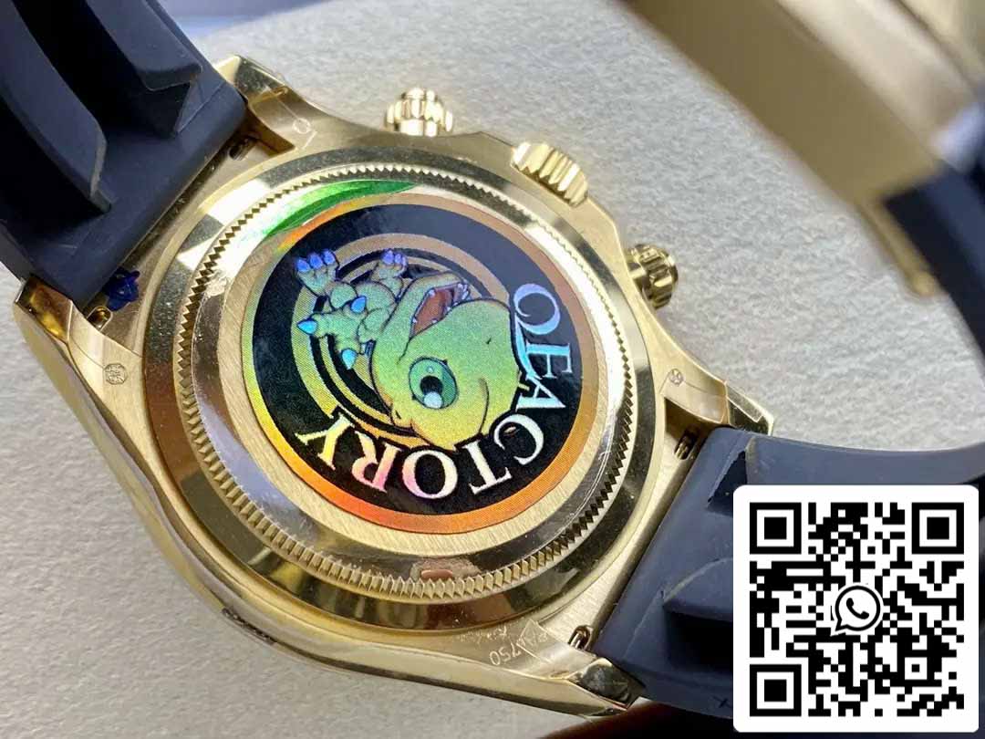 Rolex Cosmograph Daytona m126515 1:1 Best Edition QF Factory 4131 Uhrwerk, schwarzes Zifferblatt und Roségold