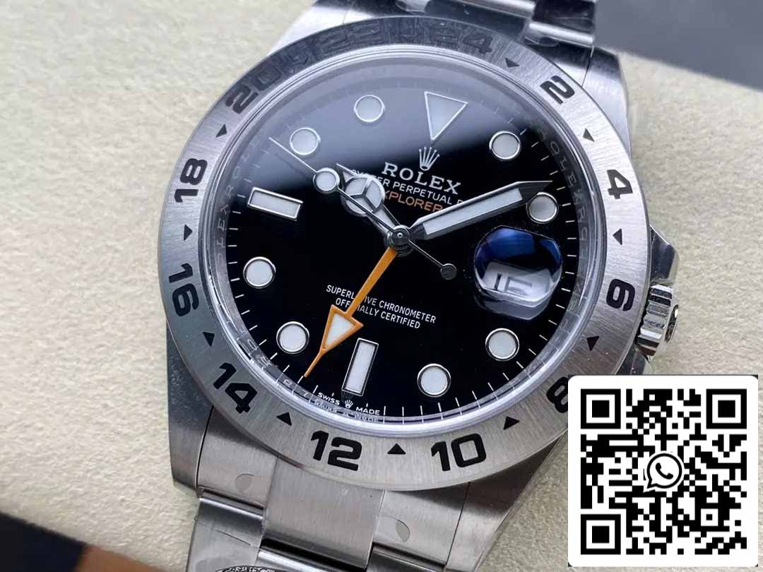 Rolex Explorer II M226570-0002 Herrenuhr, 1:1 sauberes Fabrikwerk, 3285-Uhrwerk, schwarzes Zifferblatt