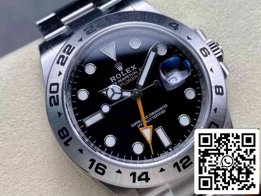 Rolex Explorer II M226570-0002 Herrenuhr, 1:1 sauberes Fabrikwerk, 3285-Uhrwerk, schwarzes Zifferblatt