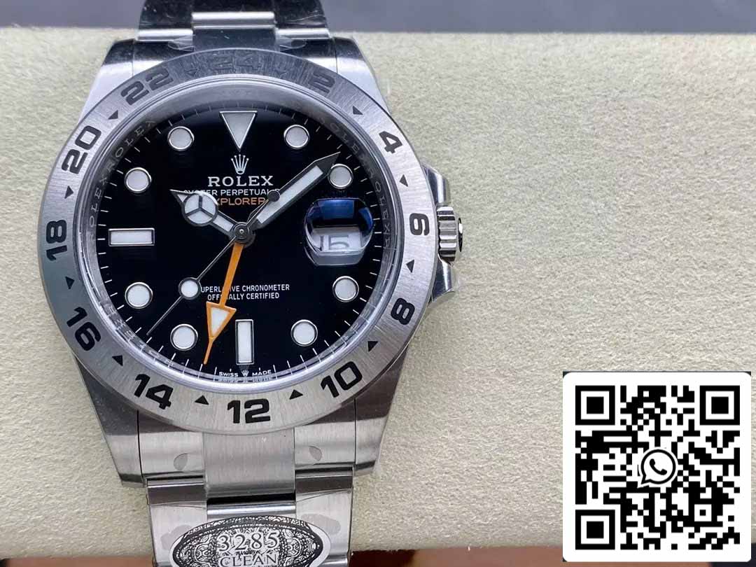 Rolex Explorer II M226570-0002 Herrenuhr, 1:1 sauberes Fabrikwerk, 3285-Uhrwerk, schwarzes Zifferblatt