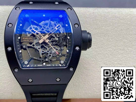 Richard Mille RM035 Rafael Nadal Americas Édition limitée 1:1 Meilleure édition Sonic Factory V3