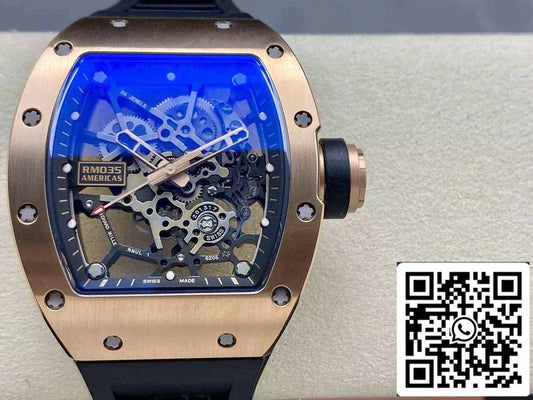 Richard Mille RM035 Toro Americas Edition 1:1 Meilleure édition Sonic Factory V3 Or rose