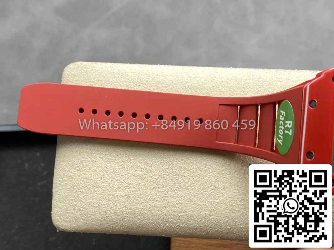 Richard Mille RM035-02 1:1 Bester Klon R7 Factory Rotes Carbongehäuse Rotes Armband