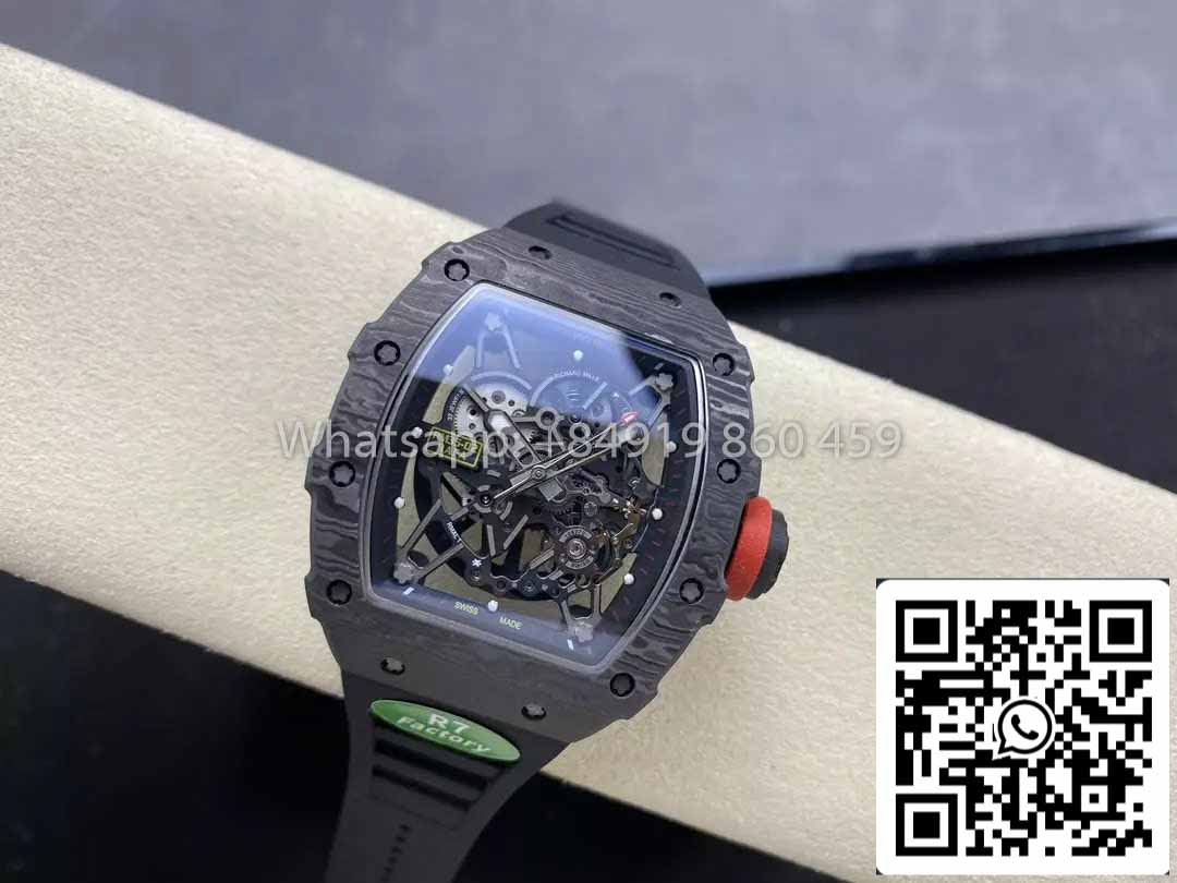 Richard Mille RM035-02 1:1 Bester Klon R7 Factory NTPT Carbongehäuse schwarzes Armband