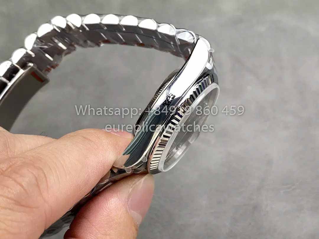 Rolex Day Date 128236 QF Factory 1:1 Meilleur clone Cadran diamant gris 36 mm