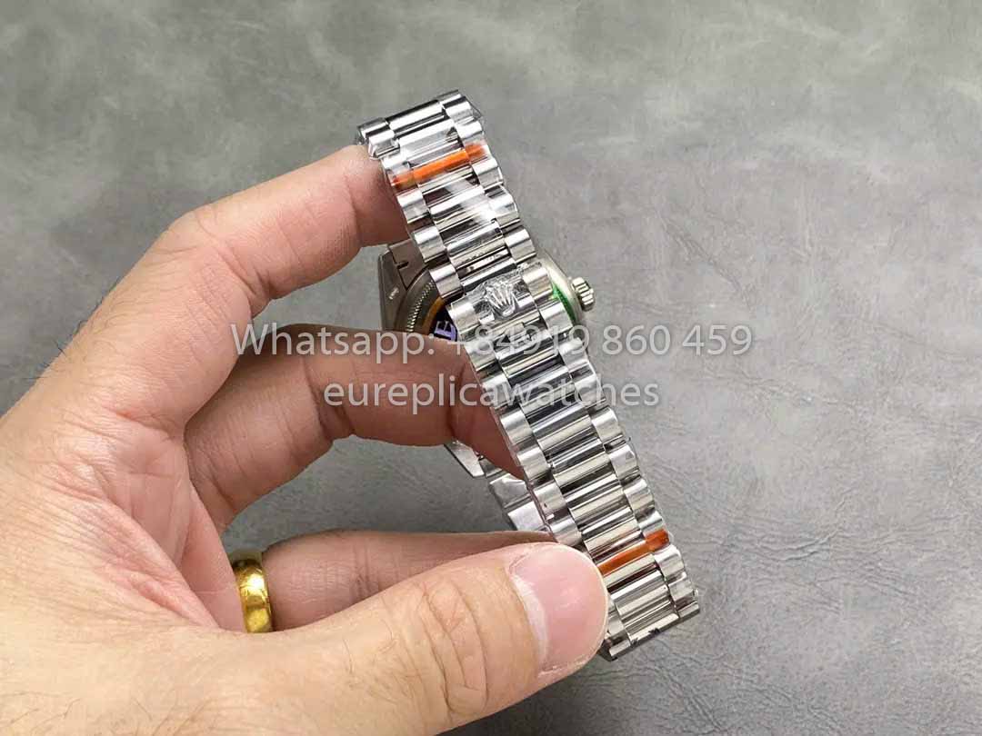 Rolex Day Date 128236 QF Factory 1:1 Meilleur clone Cadran diamant gris 36 mm