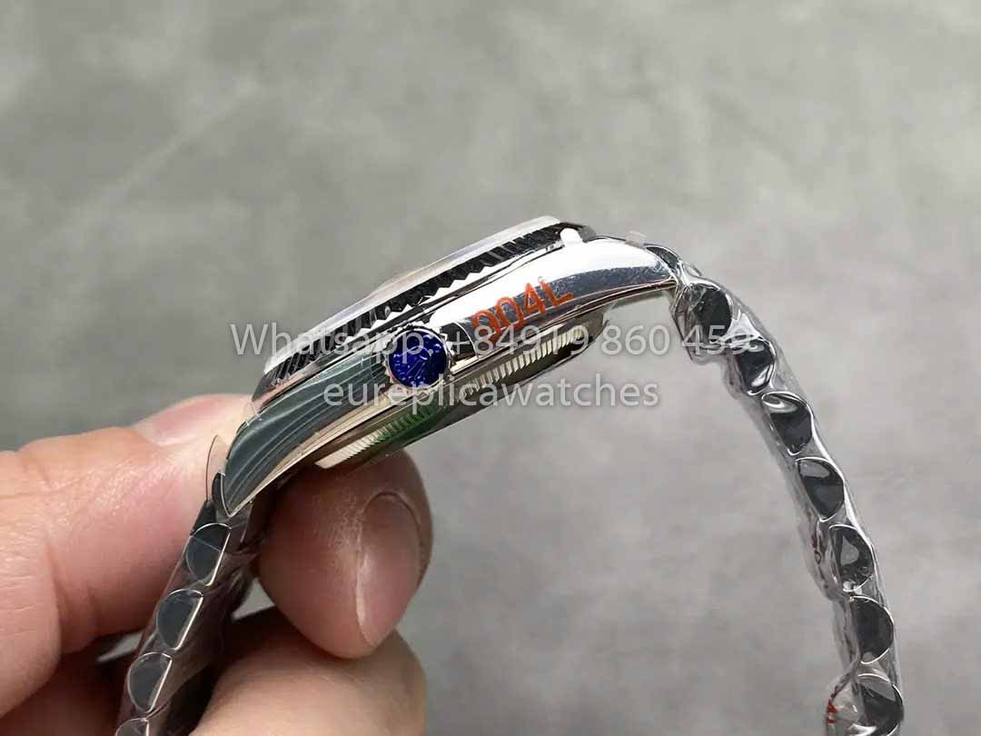 Rolex Day Date 128236 QF Factory 1:1 Bester Klon mit rosa Diamant-Zifferblatt