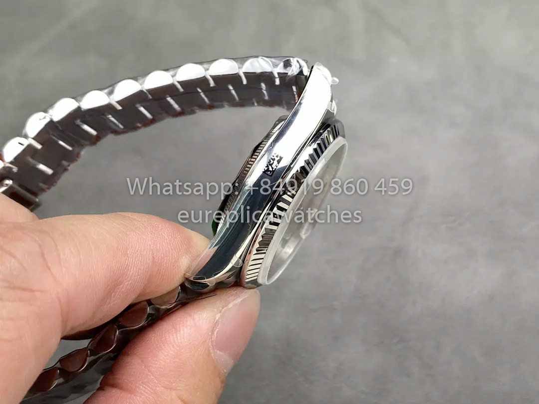 Rolex Day Date 128239-0005 QF Factory 1:1 Meilleur clone Cadran index argenté