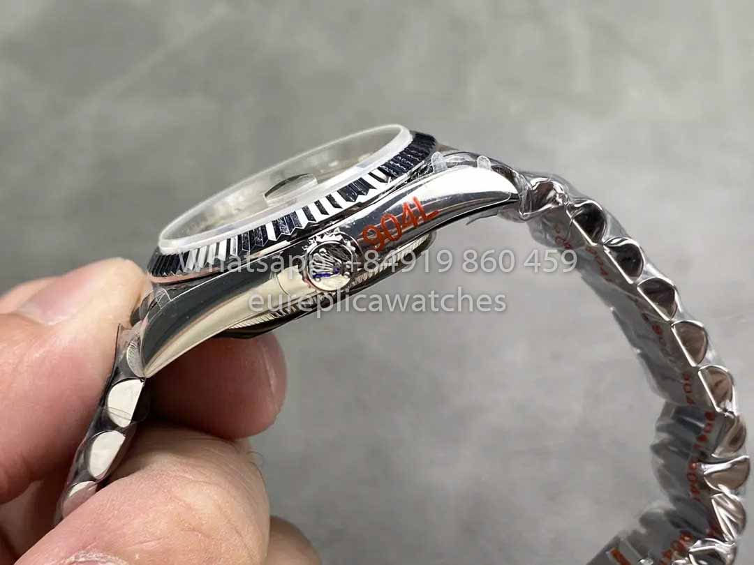 Rolex Day Date 128239 QF Factory 1:1 Meilleur clone Cadran à chiffres argentés