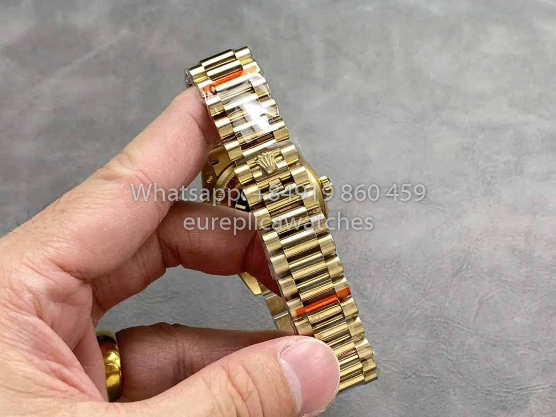 Rolex Day Date 128238-0069 QF Factory 1:1 Meilleur clone Cadran Diamant Vert