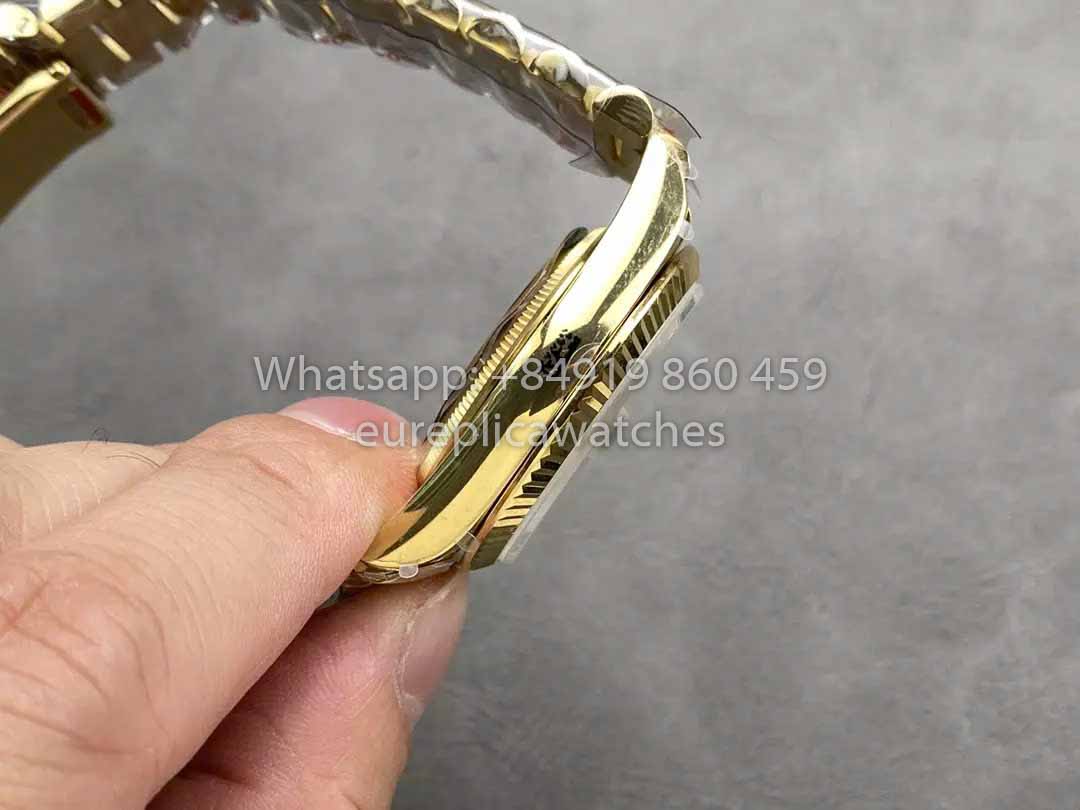 Rolex Day Date 128238-0069 QF Factory 1:1 Meilleur clone Cadran Diamant Vert