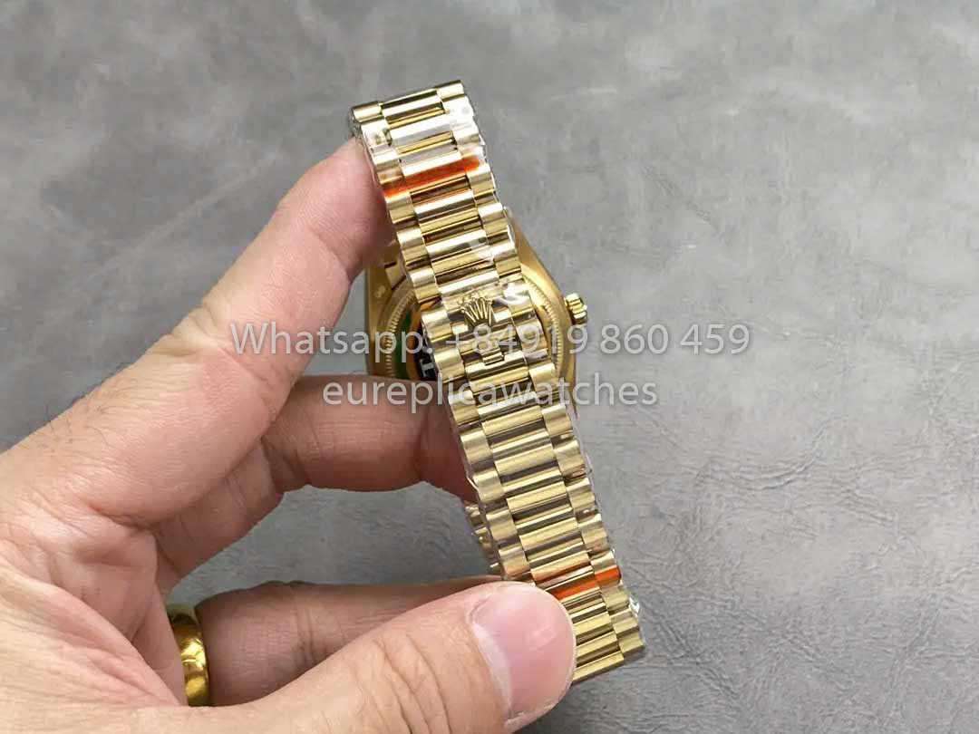 Rolex Day Date M128238-0130 128238-0130 QF Factory 1:1 Meilleur clone Cadran Vert