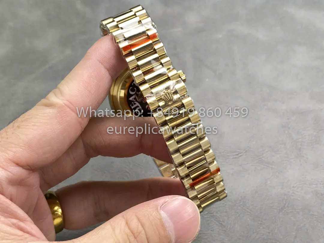 Rolex Day Date M128238 QF Factory 1:1 Meilleur clone de chiffres Cadran vert