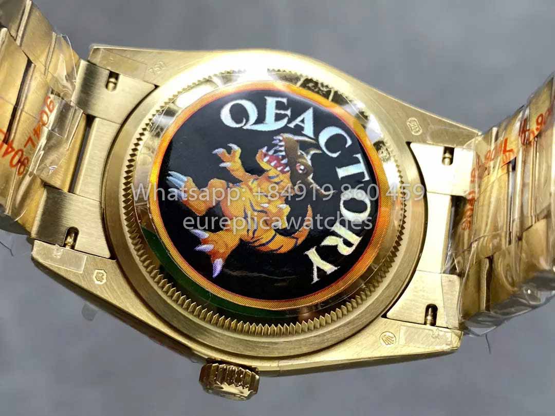 Rolex Day Date M128238 QF Factory 1:1 Meilleur clone de chiffres Cadran vert