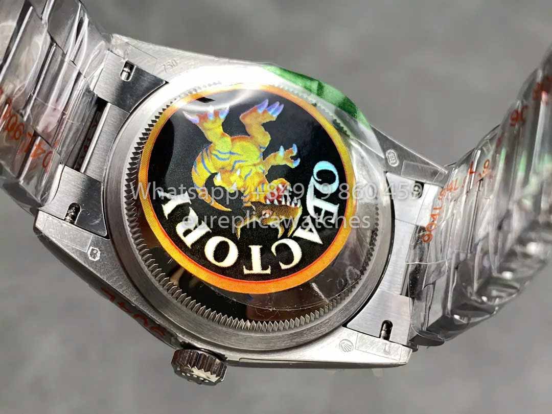 Rolex Day Date M128236 QF Factory 1:1 Meilleur clone Cadran à chiffres bleu glacier