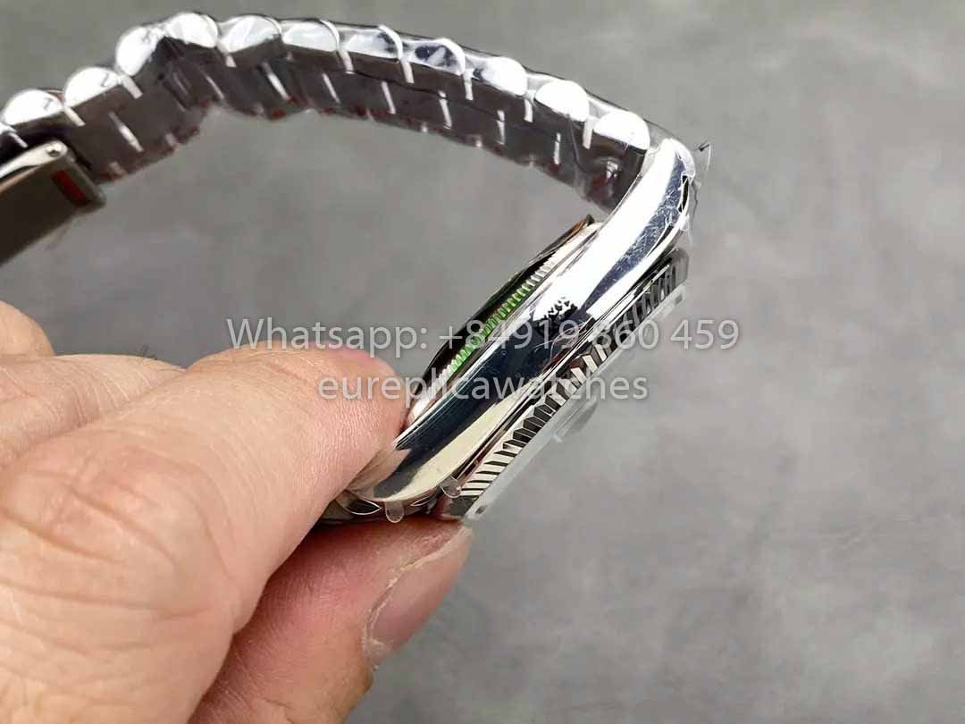 Rolex Day Date M128236 QF Factory 1:1 Meilleur clone Cadran à chiffres bleu glacier