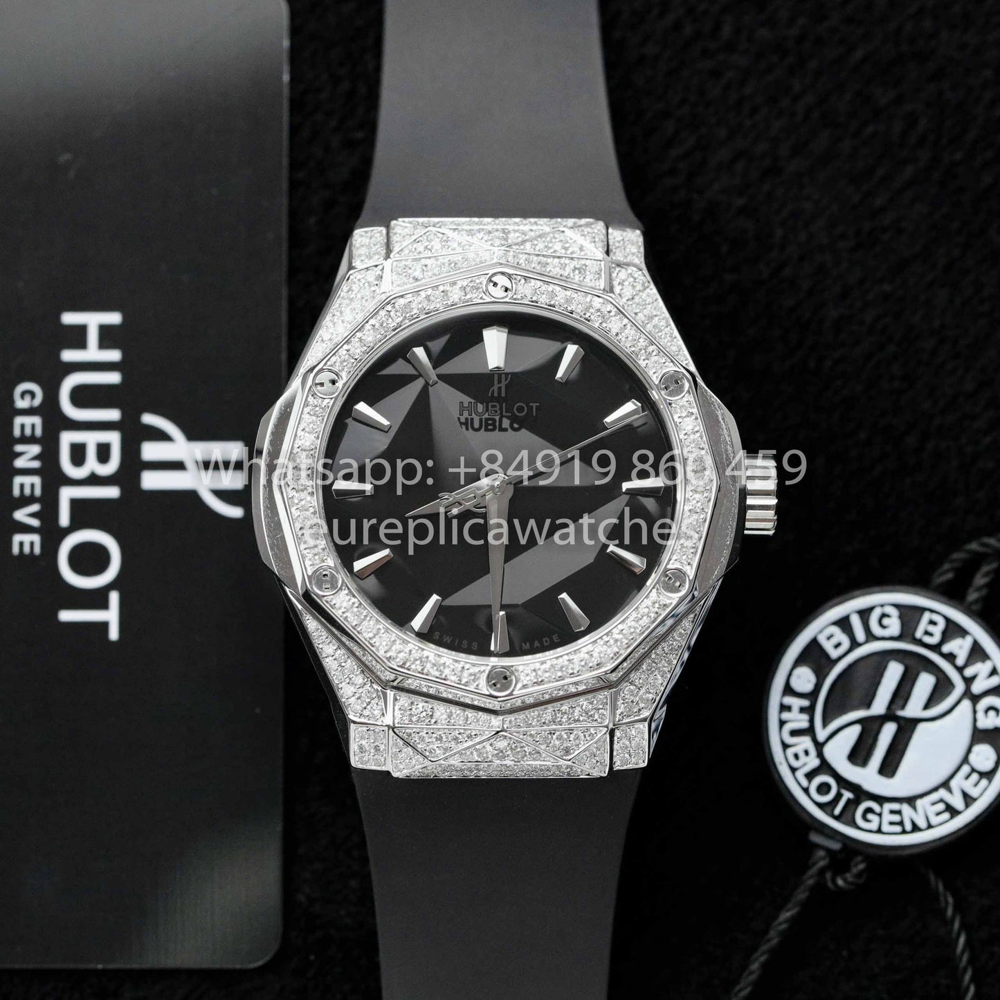 HUBLOT CLASSIC FUSION ORLINSKI 40mm Custom Moissanite Stein 1:1 Bester Klon