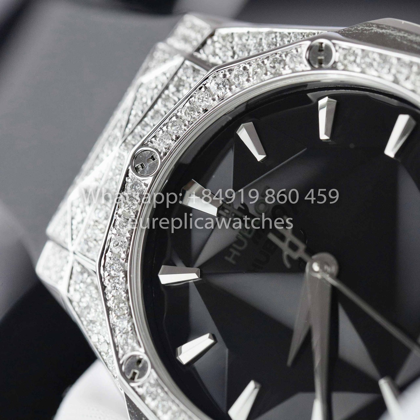 HUBLOT CLASSIC FUSION ORLINSKI 40mm Custom Moissanite Stein 1:1 Bester Klon
