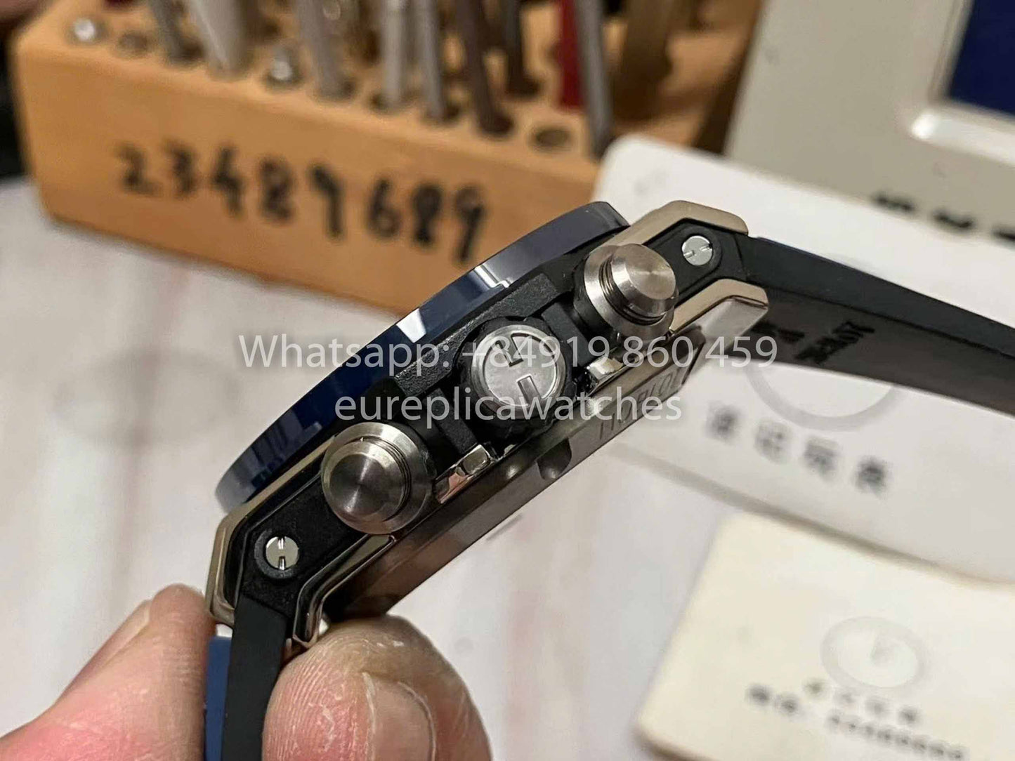 Hublot Big Bang Unico Titanium 441.NL.5171.RX 1:1 Best Edition BBF Factory Bracelet bleu Lunette en céramique 