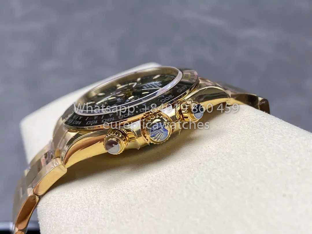 Rolex Yellow Gold Cosmograph Daytona 40 Watch Green Arabic Dial 116508  VS Factory 1:1 Super Clone
