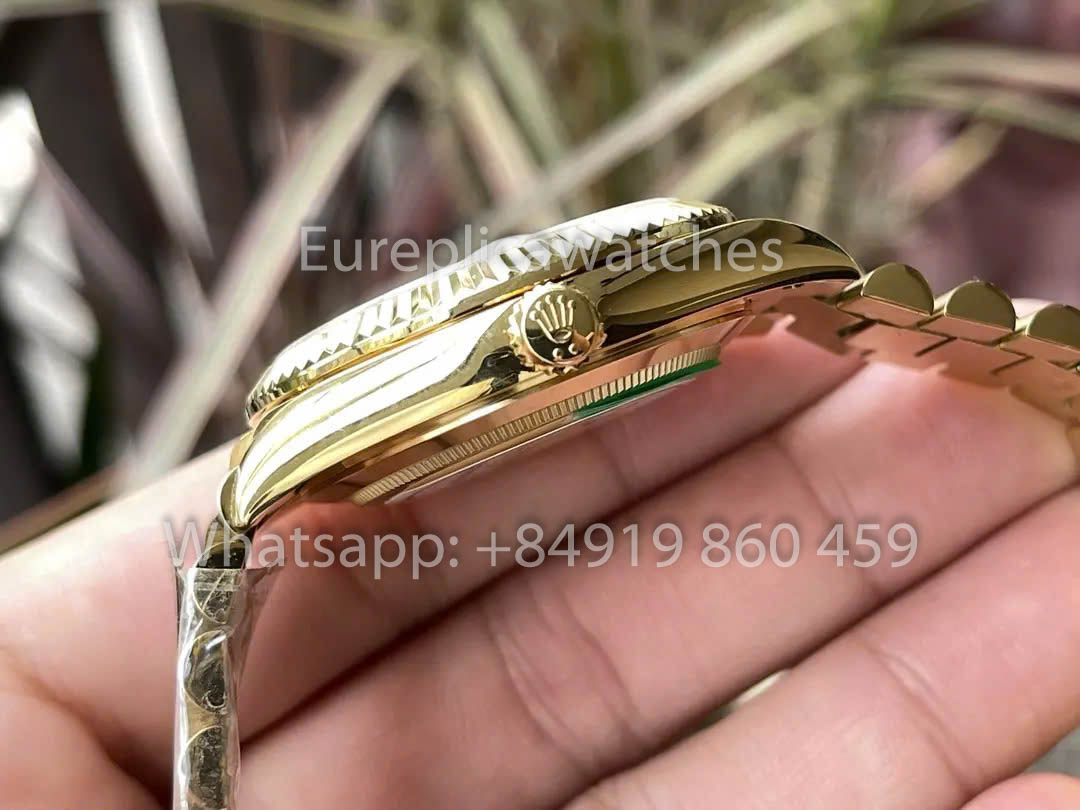 Rolex Or Jaune Day Date 40 228238-0042 Cadran Sundust 1:1 Meilleur Clone KF Factory 215 Grammes