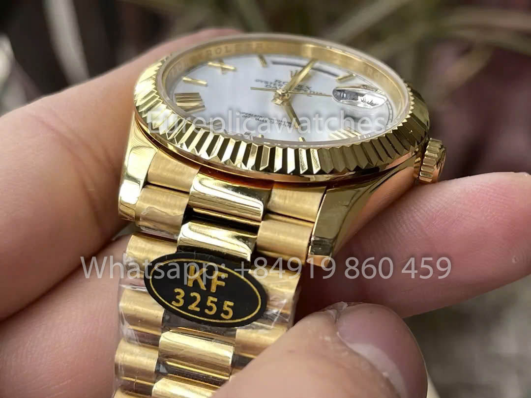 Rolex Or Jaune Day Date 40 228238-0042 Cadran Sundust 1:1 Meilleur Clone KF Factory 215 Grammes