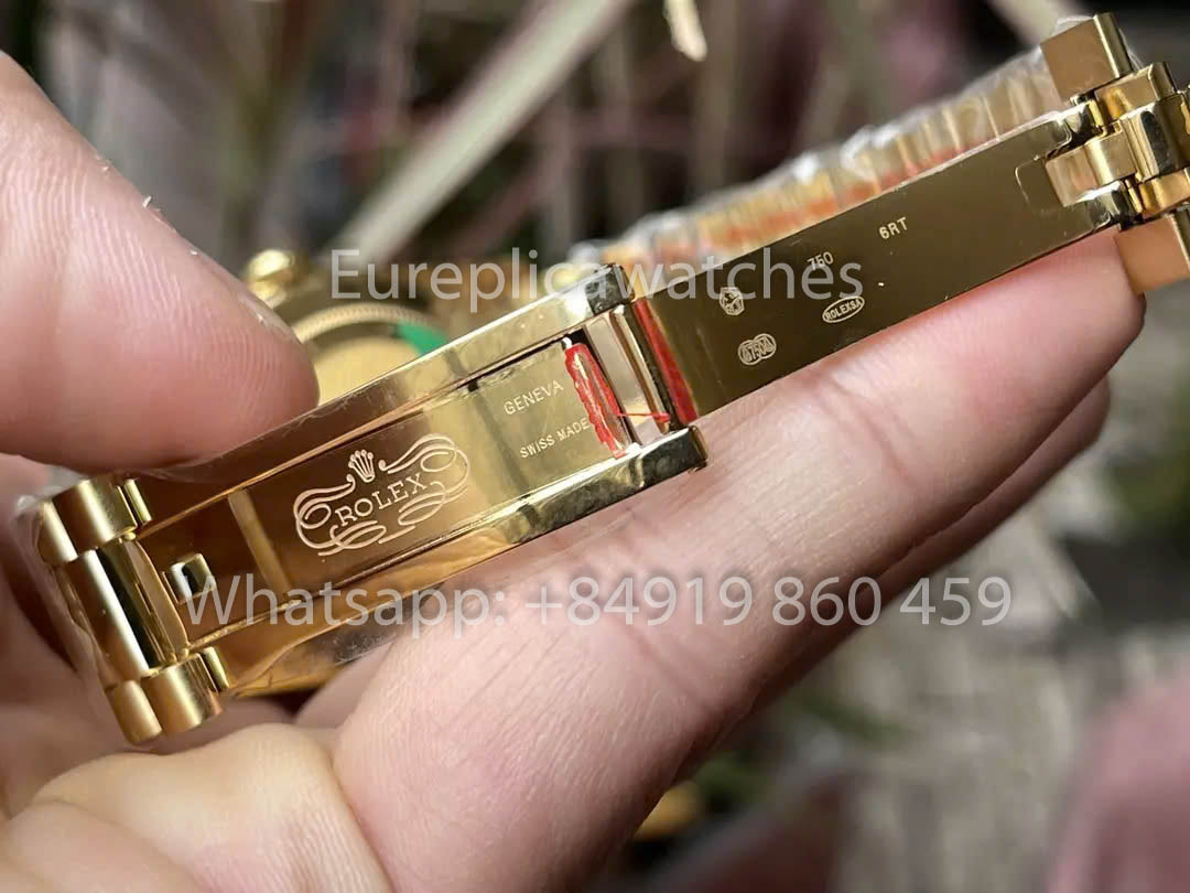 Rolex Yellow Gold Day Date 40 228238-0069 Yellow Dial  1:1 Best Clone KF Factory 215 Gram