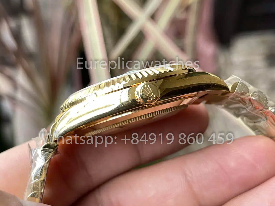 Rolex Yellow Gold Day Date 40 228238-0069 Yellow Dial  1:1 Best Clone KF Factory 215 Gram