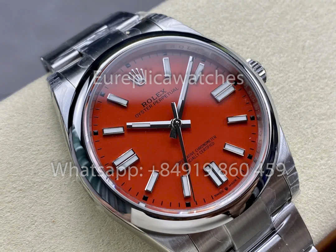 Rolex Oyster Perpetual M124300-0007 41MM 1:1 Best Clone VS Factory Red Dial
