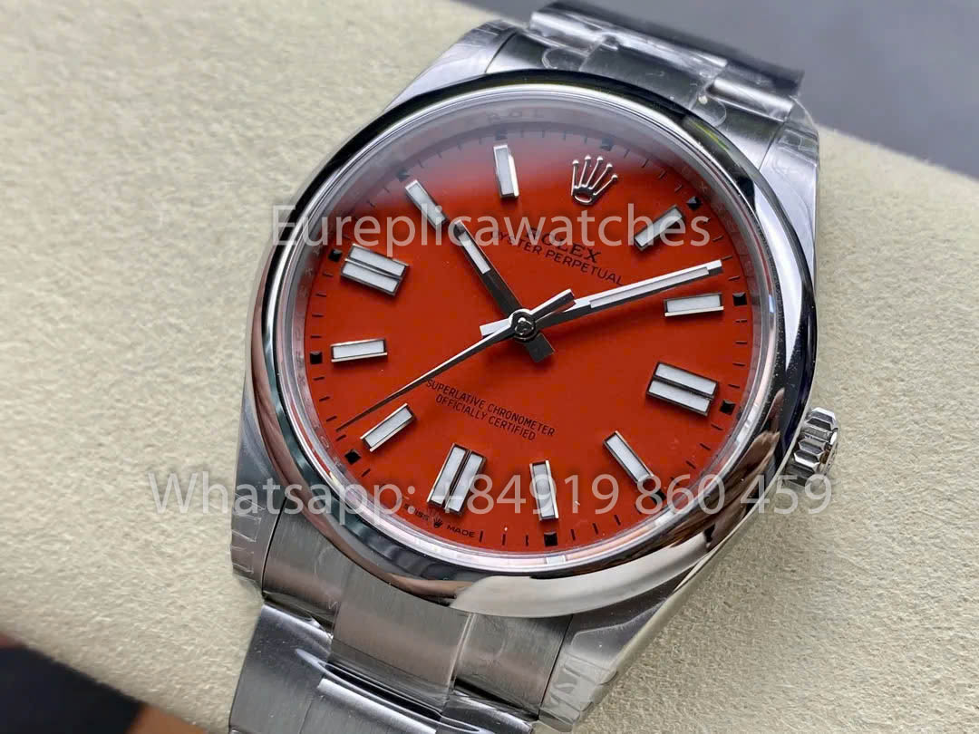 Rolex Oyster Perpetual M124300-0007 41MM 1:1 Best Clone VS Factory Red Dial
