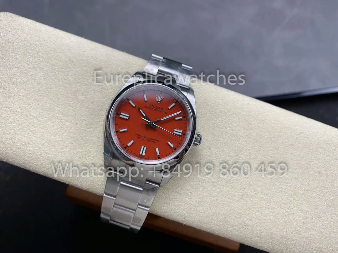 Rolex Oyster Perpetual M126000-0007 36MM 1:1 Best Clone VS Factory Red Dial