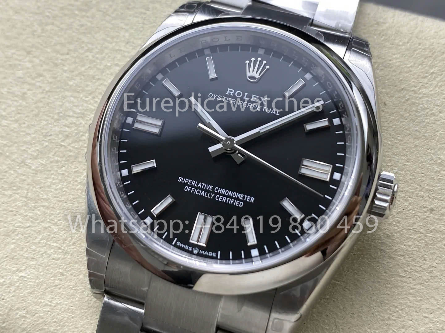 Rolex Oyster Perpetual M126000-0002 36MM 1:1 Meilleur clone VS cadran noir d'usine