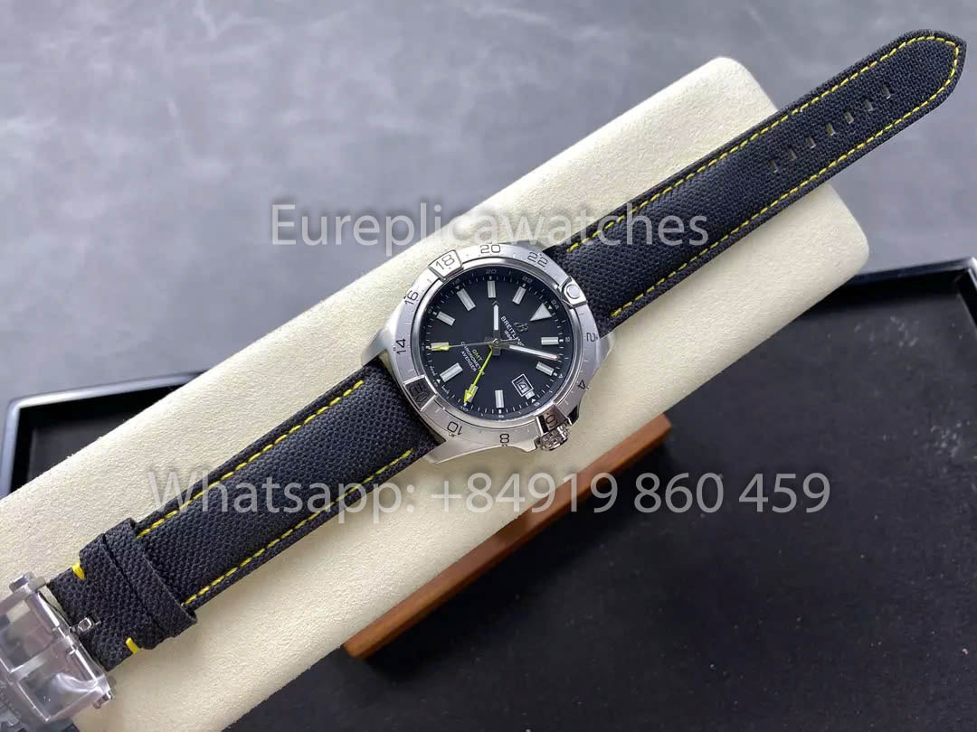 Breitling Avenger Automatique GMT 44 BLS Factory 1:1 Meilleur Clone Cadran Gris Bracelet Velcro