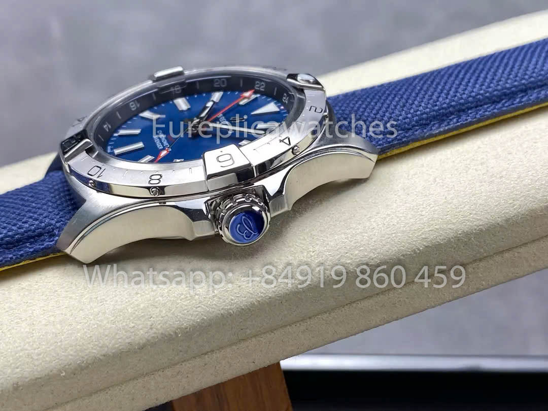 Breitling Avenger Automatic GMT 44 BLS Factory 1:1 Bester Klon mit blauem Zifferblatt