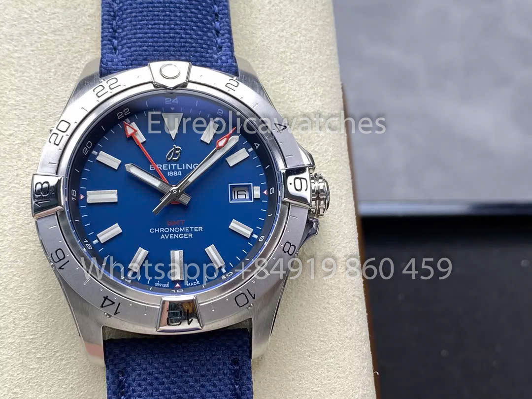 Breitling Avenger Automatic GMT 44 BLS Factory 1:1 Bester Klon mit blauem Zifferblatt