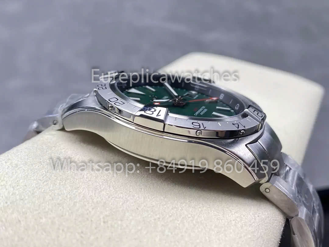 Breitling Avenger Automatic GMT 44 BLS Factory 1:1 Best Clone Green Dial Stainless Steel Strap