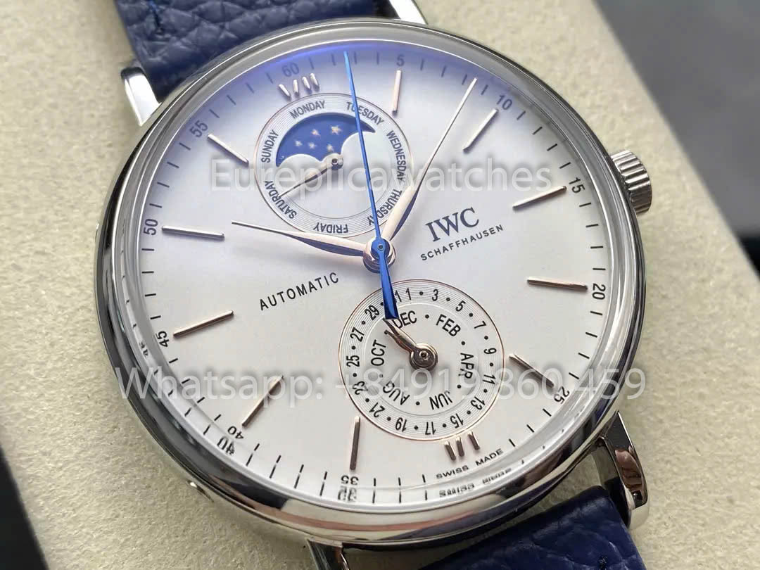 IWC Portofino IW359002 Automatikuhr 41MM 1:1 Bester Klon GR Factory blaues Armband