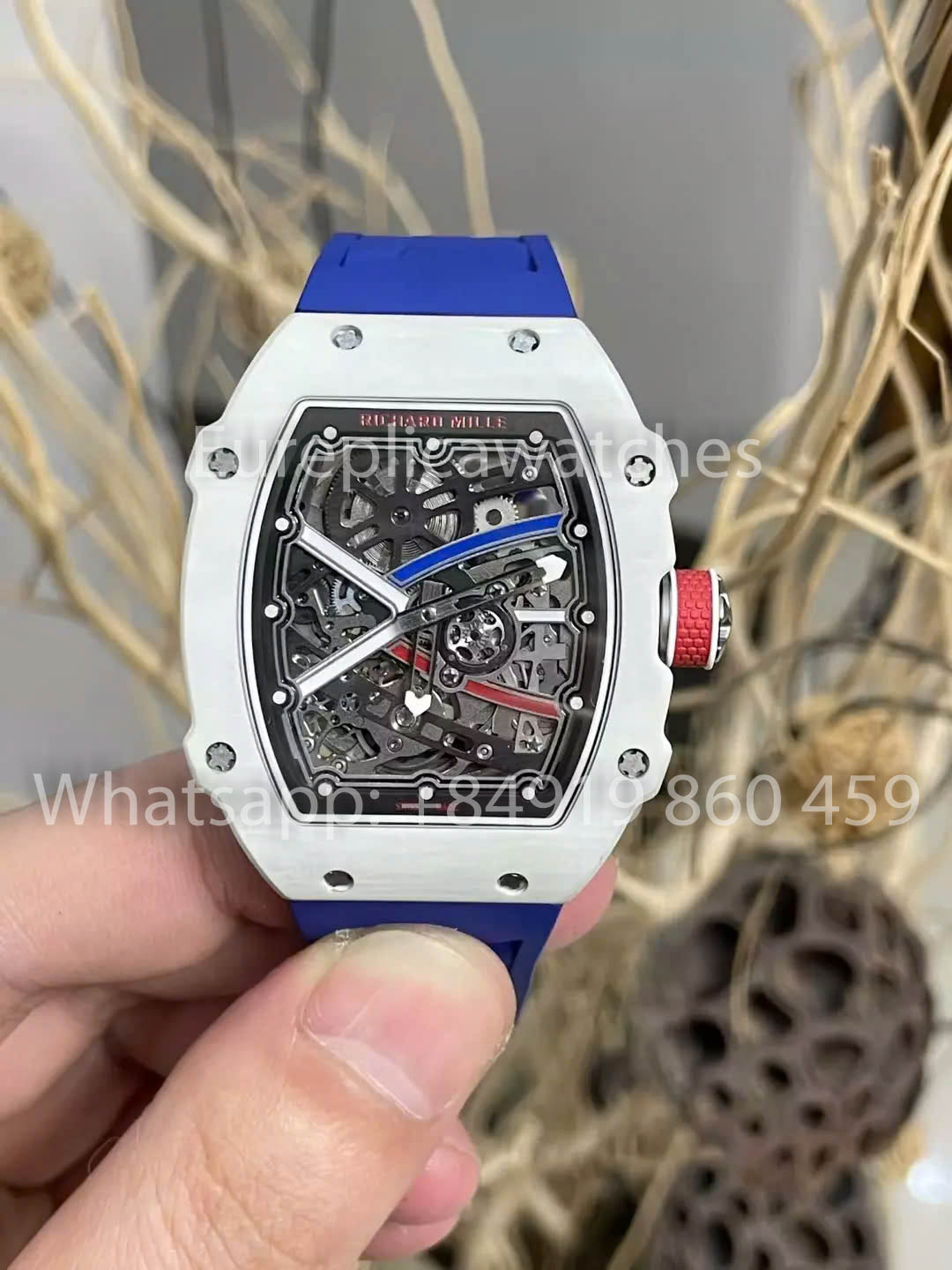 Réplique Richard Mille RM67-02 Blanc Carbone NTPT 1:1 Meilleur Clone V5 Version la plus récente