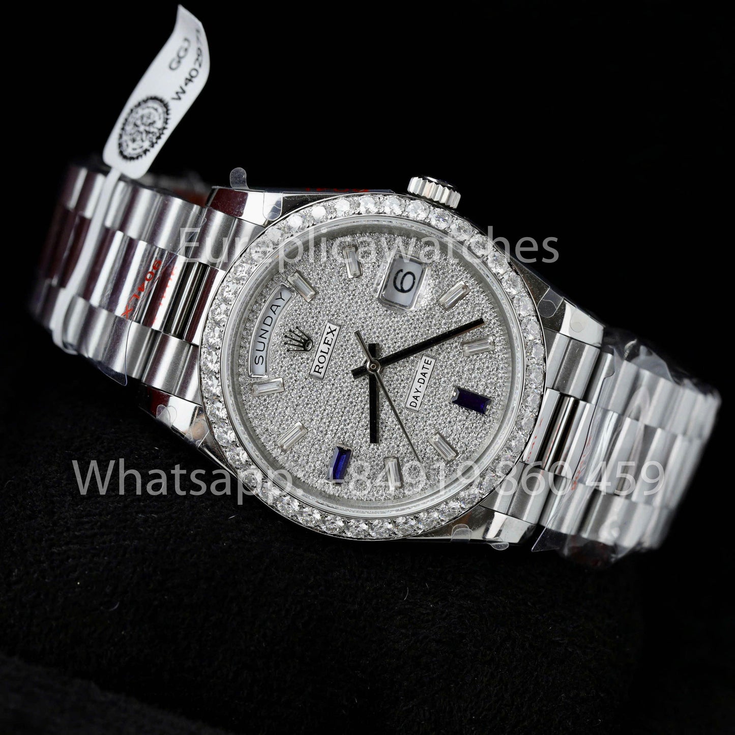 Rolex Day Date 40 228349RBR Pave Diamonds Dial 1:1 Best clone