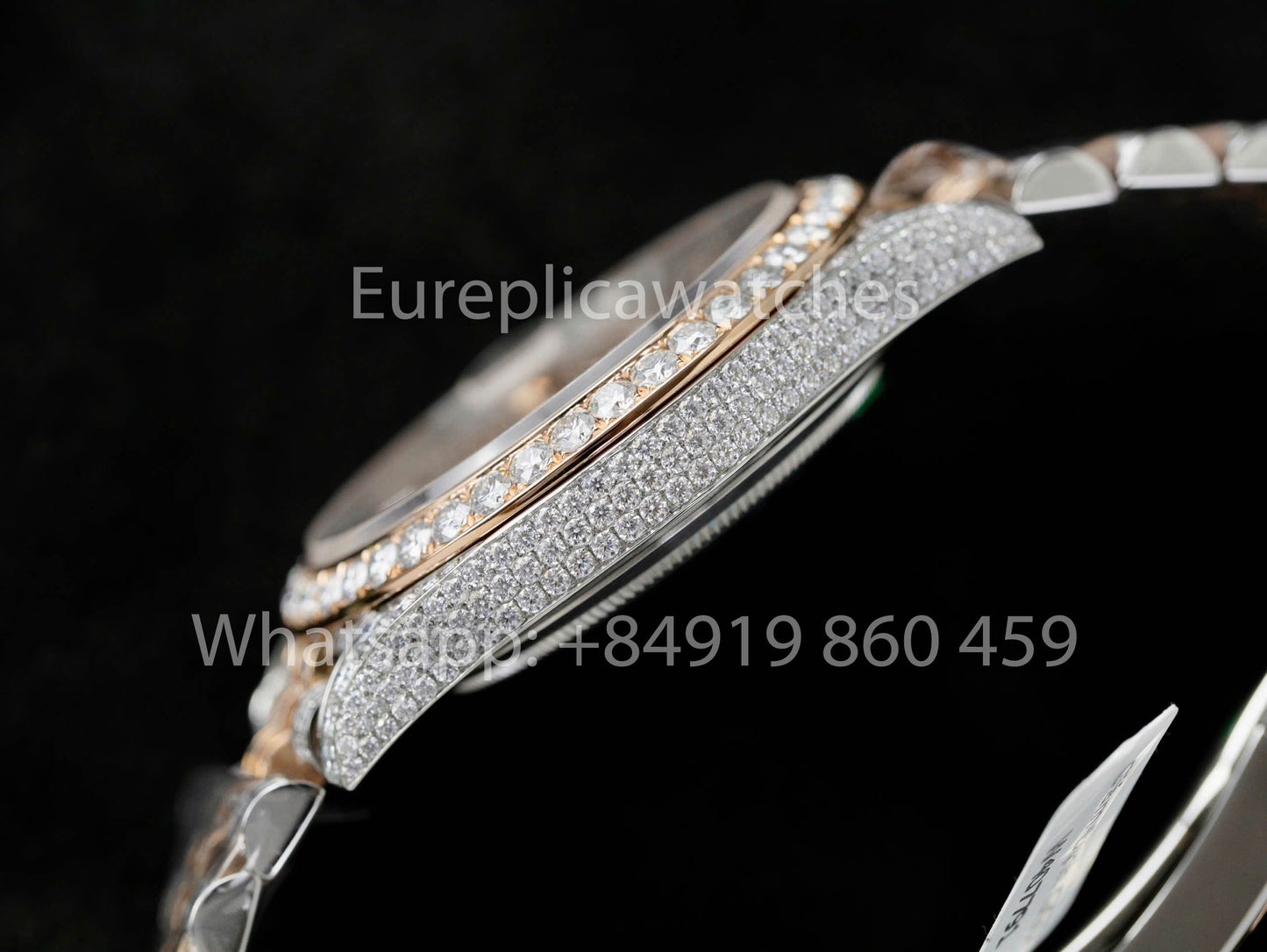 Rolex Datejust 41mm custom full moissanite 1:1 Best Clone moissanite Dial