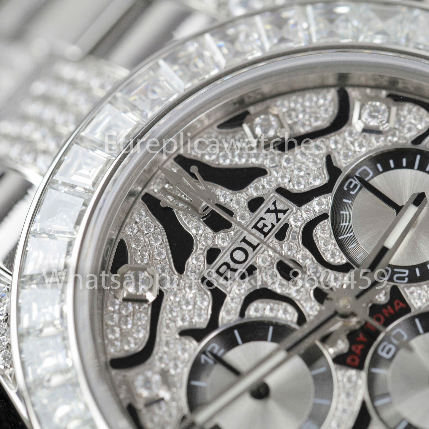 Rolex Daytona 116588TBR „Eye of the Tiger“ 1:1 Bester Klon Custom Moissanite