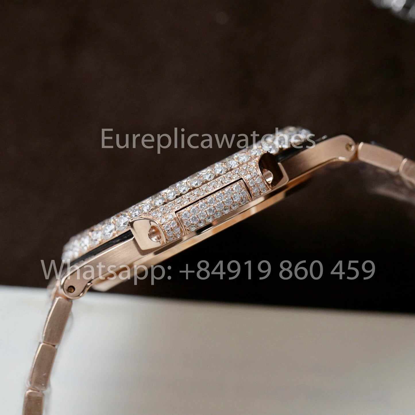 Patek Philippe Nautilus 5711 Full Iced Out – 1:1 Bester Klon Grünes Zifferblatt