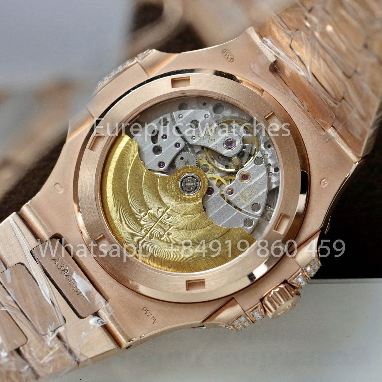 Patek Philippe Nautilus 5711 Full Iced Out – 1:1 Bester Klon Grünes Zifferblatt