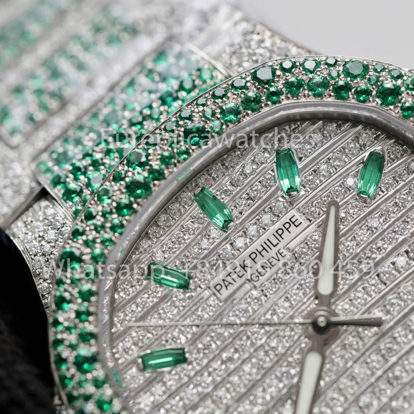 Patek Philippe Nautilus 7118 Full Iced Out – 1:1 bester Klon Rubin Saphir